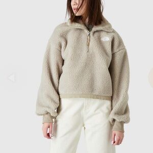 The North Face Beige Fleece Sweatshirt